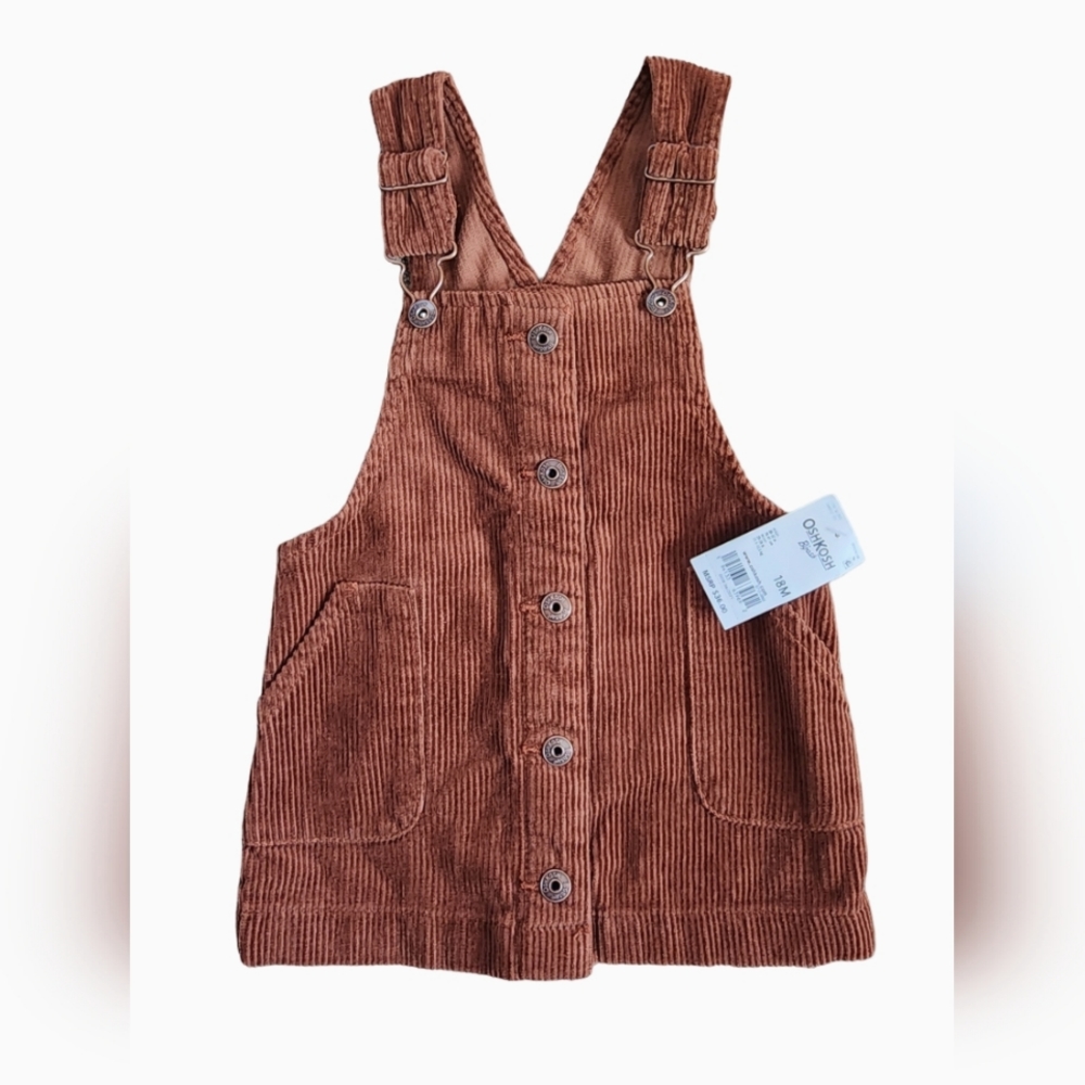 NWT Oshkosh Corduroy Overall Dress
